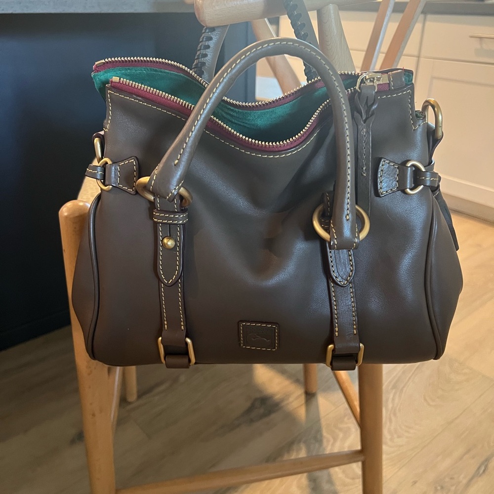 Dooney & Bourke Gray/brown (Elephant) Florentine Satchel